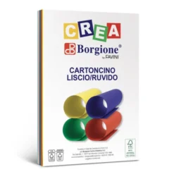 Cartoncini borgione liscio ruvido a4 10 colori 220 grammi
