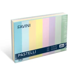 Cartoncini bristol cm 25x35 100 fogli in 8 colori 200 g m2