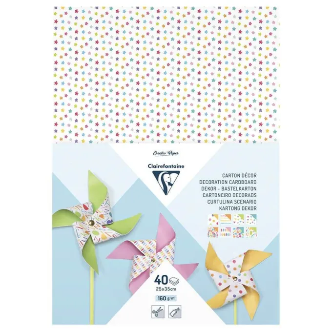 Cartoncini fantasia cm 25x30 - 40 fogli