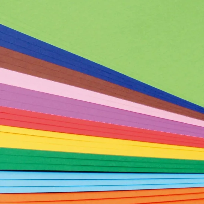 Cartoncini lisci 30 ff 10 colori cm 70x100 80 g m2