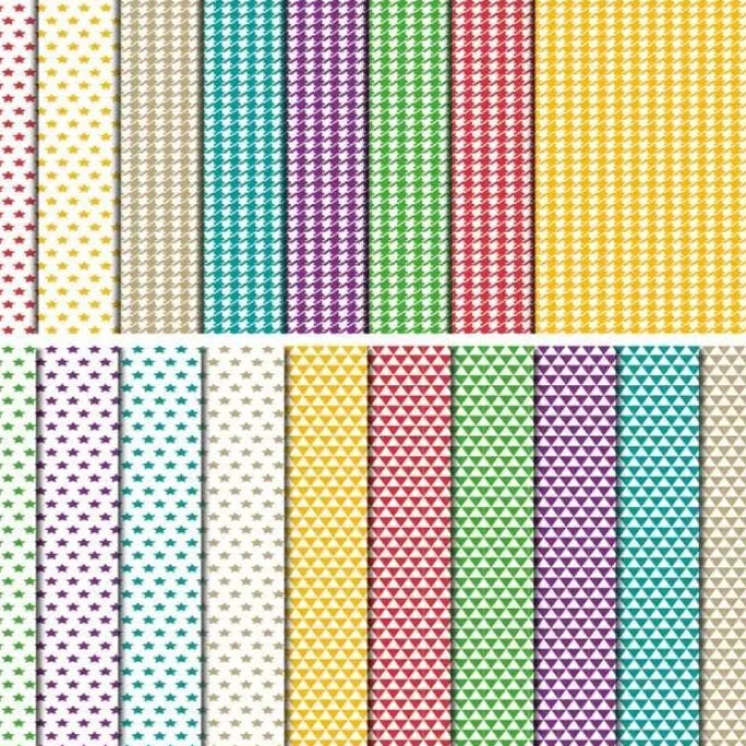 Cartoncini mini design - 18 fogli 3 motivi
