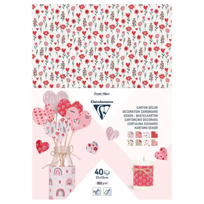 Cartoncini romantici 25x35 - 40 fogli