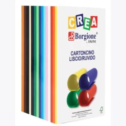 Cartoncino borgione liscio ruvido a4 100 ff 15 col 220gr