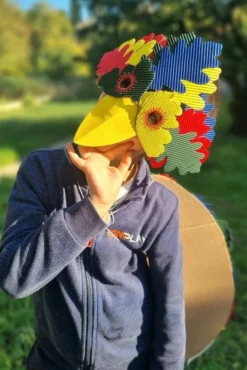 Cartone ondulato foglie