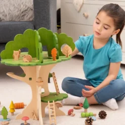 Casa sull'albero in legno