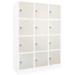 Casellario 12 ante lucchett cam premium-bianco zoccolo