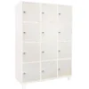 Casellario 12 ante lucchett. cam premium- bianco con piedini