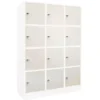 Casellario 12 ante lucchetto cam premium- bianco con zoccolo