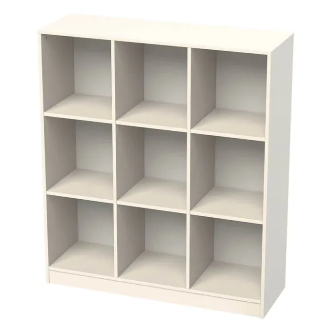 Casellario 9 vani bianco latte - linea cam basic