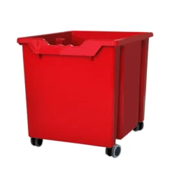Cassetta jumbo rossa con ruote