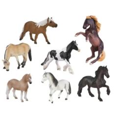 Cavalli del mondo in plastica - 7 pezzi