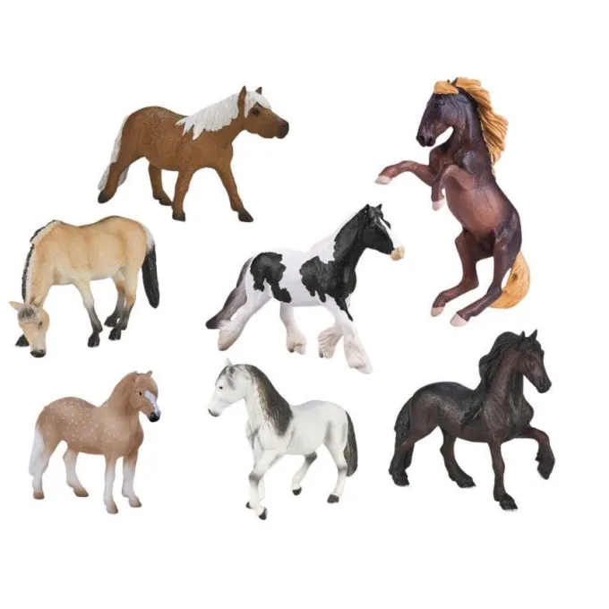 Cavalli del mondo in plastica - 7 pezzi