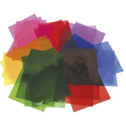Cellophane trasparente colorato - 48 fogli