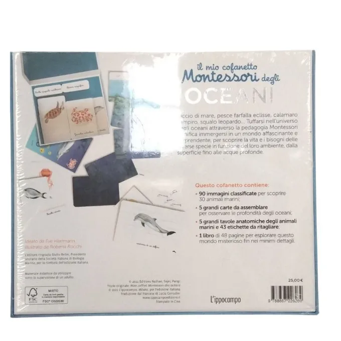Cofanetto montessori degli oceani