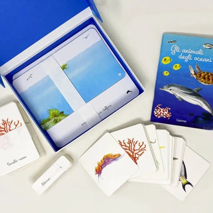 Cofanetto montessori degli oceani