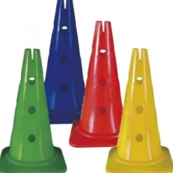 Coni con 12 fori cm 40 h - 4 pz assortiti