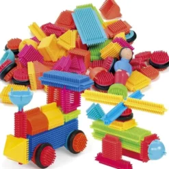 Costruzioni clip brick deluxe - 205 pezzi in contenitore