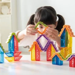 Costruzioni crystal village - 36 pz+6 schede fronte retro