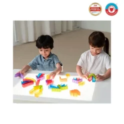 Costruzioni crystal village - 36 pz+6 schede fronte retro