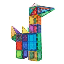Costruzioni magnetiche traslucide 60 pezzi