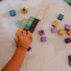 Costruzioni multicubi in re-wood - 100 pezzi in 10 colori