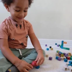 Costruzioni multicubi in re-wood - 100 pezzi in 10 colori