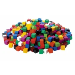 Cubetti colorati cm 1 - 1000 pezzi in contenitore