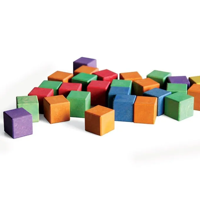 Cubetti colorati in re-wood