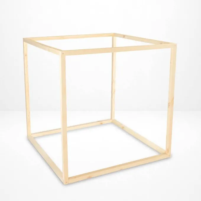 Cubo Montessori sensoriale in legno