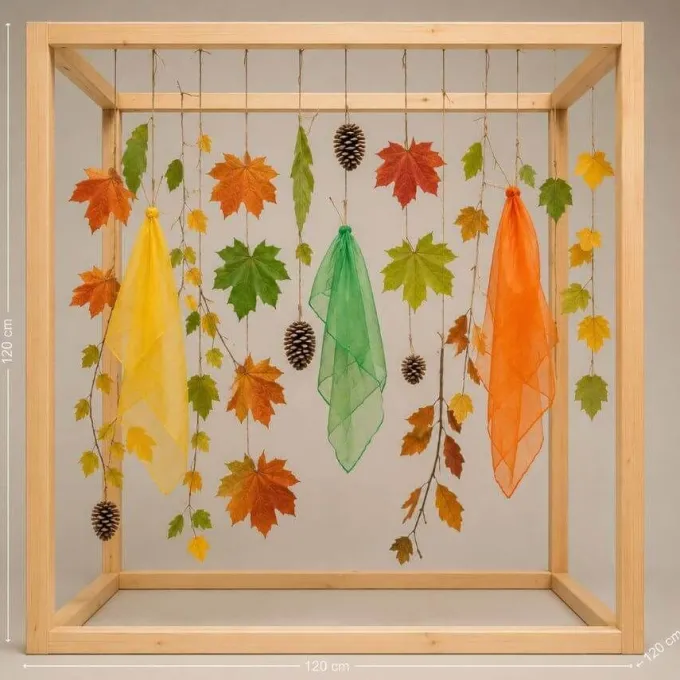 Cubo Montessori sensoriale in legno