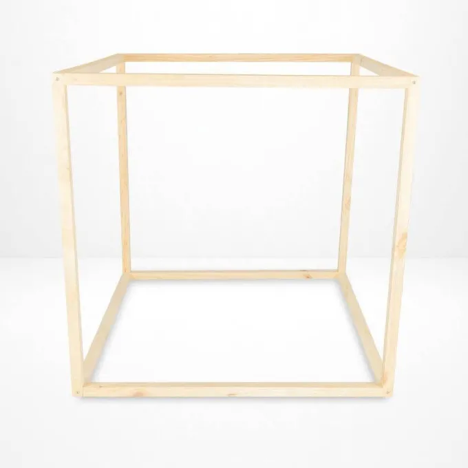Cubo Montessori sensoriale in legno