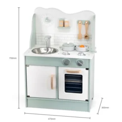 Cucina in legno con accessori