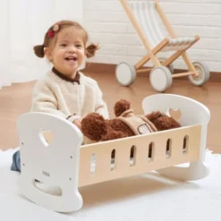 Culla per bambole in legno
