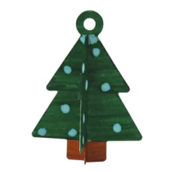 Decorazioni di natale da appendere 3d in cartone