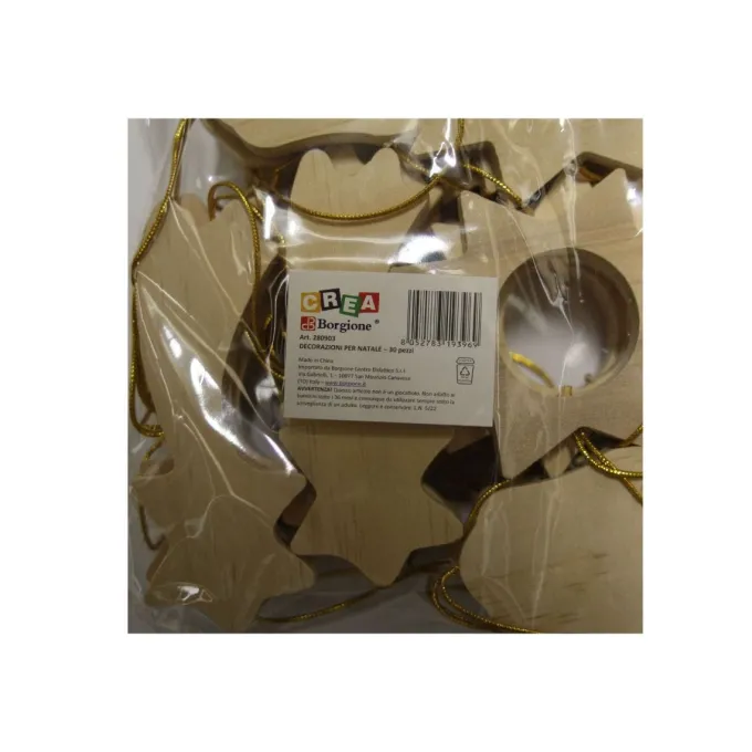 Decorazioni di natale in legno - 30 pezzi