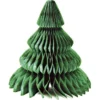 Decori 3d in carta alveare - alberi di natale h cm 8