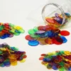 Dischetti in plastica colorata - 240 pezzi in 6 colori
