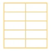 Etichette adesive bianche cm 5.6x2.6 - 100 pezzi