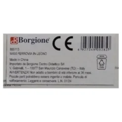 Ferrovia in legno - 49 pezzi