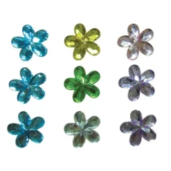 Fiorellini brillanti autoadesivi - 88 pezzi