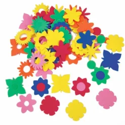 Fiori colorati in eva - 100 pezzi
