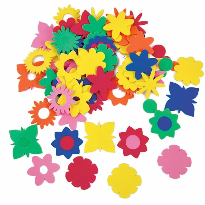 Fiori colorati in eva - 100 pezzi