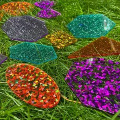 Forme glitter traslucenti