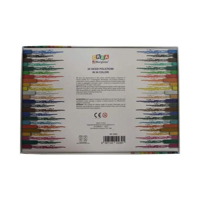 Gessi policromi - 24 pezzi 24 colori
