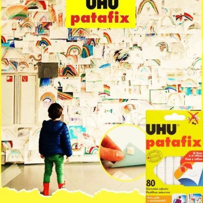 Gomma adesiva removibile super forte patafix