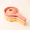Imbuto in silicone giallo corallo - 3 pezzi