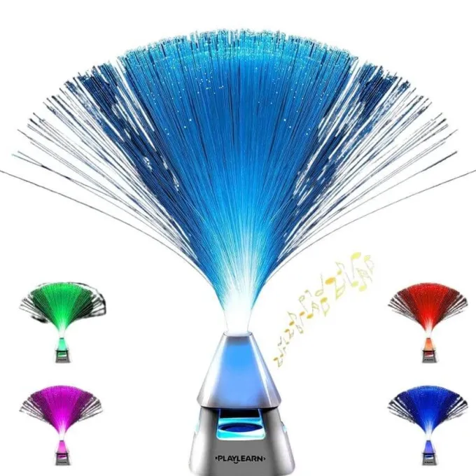 Lampada fibre ottiche usb e speaker bluetooth