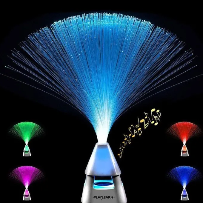 Lampada fibre ottiche usb e speaker bluetooth