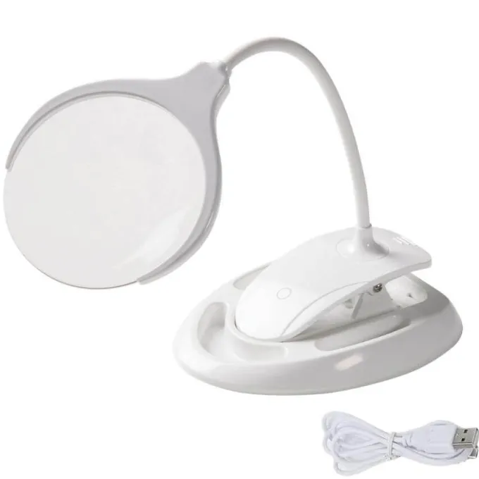 Lampada led con lente di ingrandimento