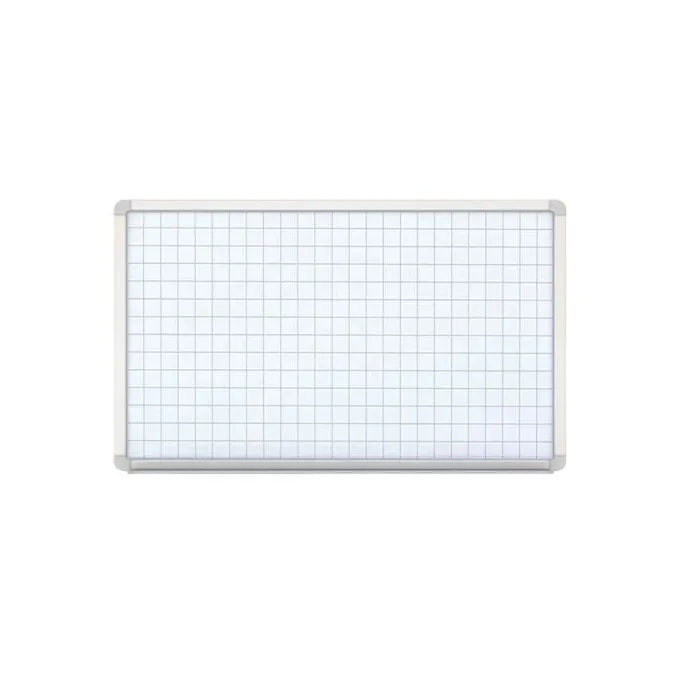 Lavagna bianca smaltata magnetica quadrettata 150x100 cm